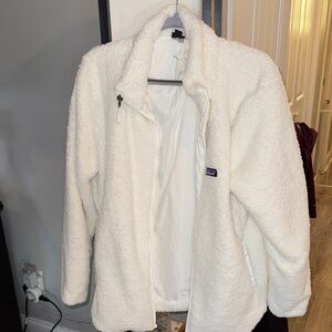 Women's White Fleece Jacket